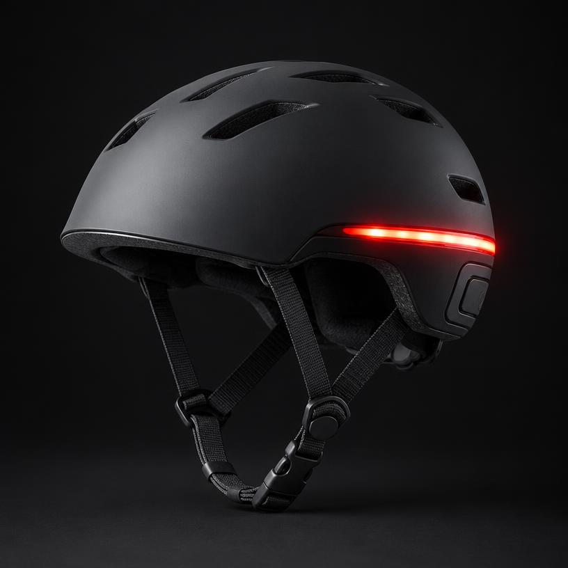 Capacete com luz de LED